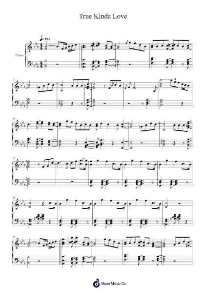True Kinda Love Sheet Music by Rebecca Sugar-Arr.Sibylmos Fordridge