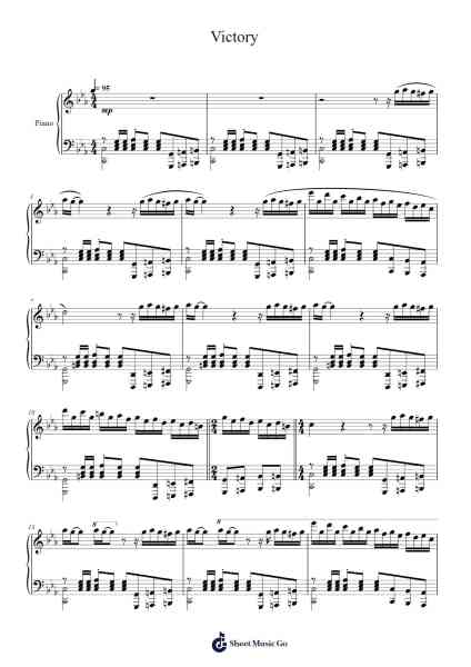 Victory Sheet Music by Tonci Huljic-Arr.Vicbuck Orboyle