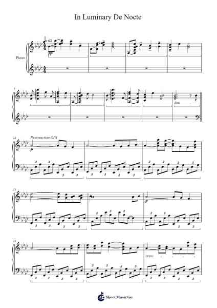 In Luminary De Nocte Sheet Music by E.S Sawyer-Arr.Juddnice