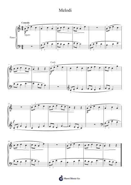 Melodi Sheet Music by F. Beyer-Arr.Oryet Zosoll