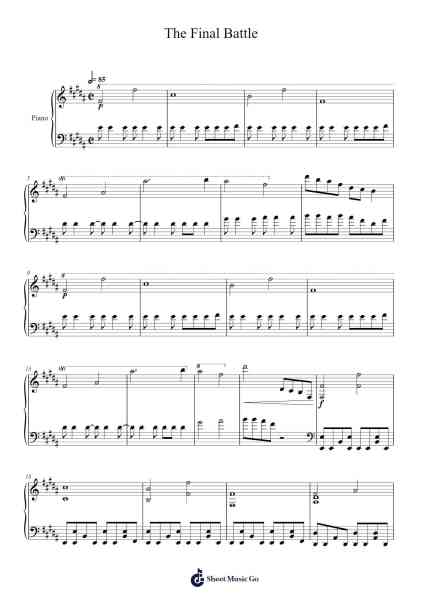 The Final Battle Sheet Music by Boothstuart Thodorecie-Arr.Reyblume Poundtor