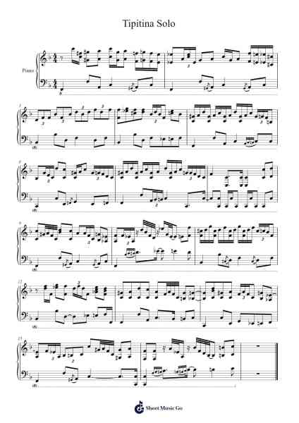 Tipitina Solo Sheet Music by Dr. John-Arr.Solin