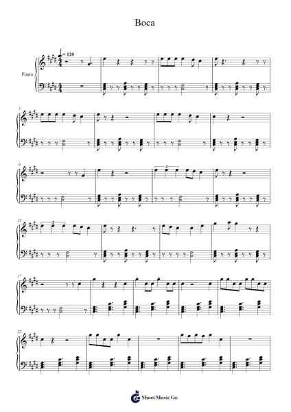 Boca Sheet Music by undefined-Arr.Clifffitch