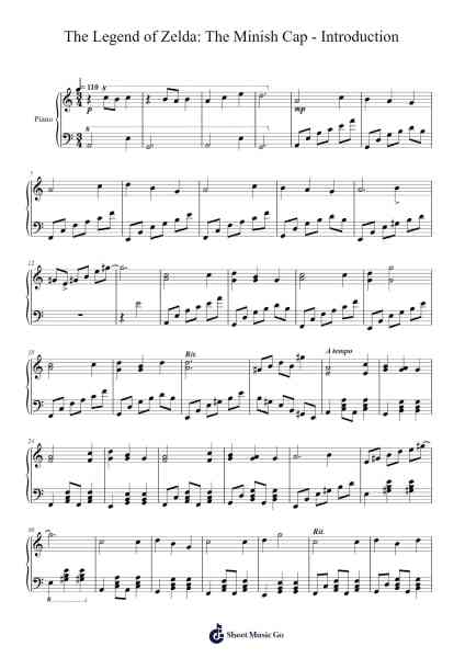 The Legend of Zelda: The Minish Cap - Introduction Sheet Music by Mitsuhiko Takano-Arr.Yvettenat Iveshall