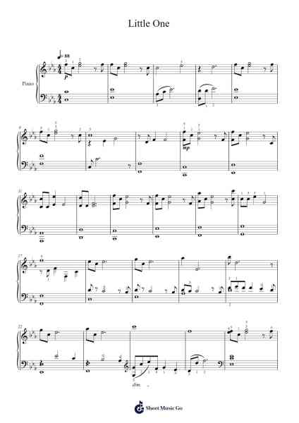 Little One Sheet Music by Philip Sheppard-Arr.Reedtrine Gunnix