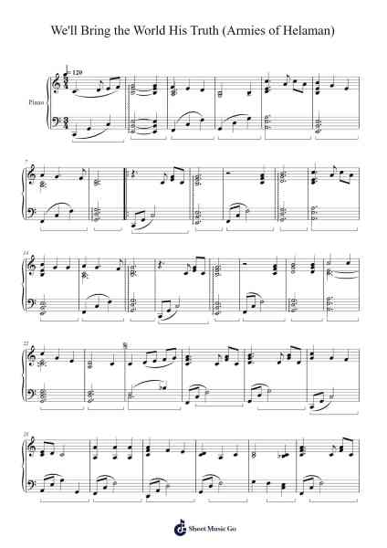 We'll Bring the World His Truth (Armies of Helaman) Sheet Music by Janice Kapp Perry-Arr.Himorse