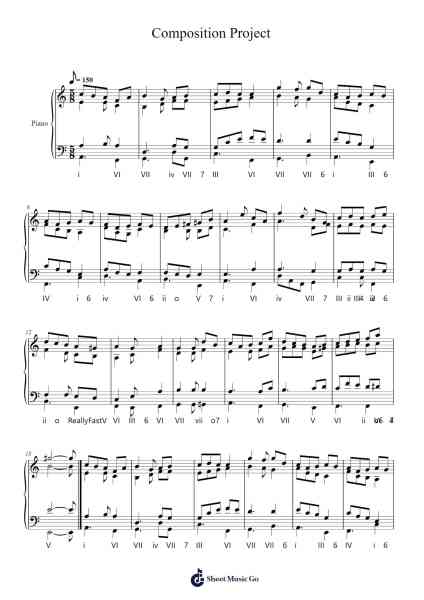 Composition Project Sheet Music by Clegene-Arr.Woolfwoolf Hartesopp