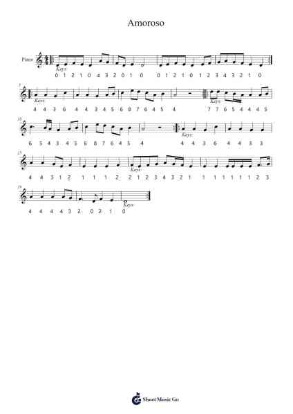 Sonata No. 1 in E-flat Major for Piano, Op. 27: II. Amoroso Sheet Music by 16th -c Italian Balli-Arr.Vinpeare