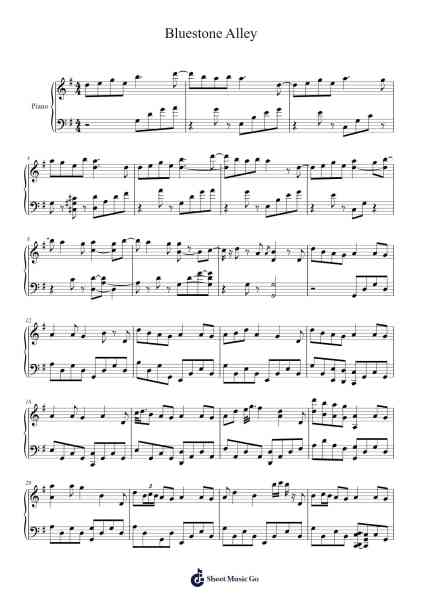 Bluestone Alley Sheet Music by Congfei Wei-Arr.Hoybooth Saulives