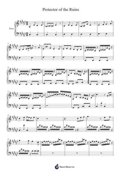 Protector of the Ruins (Toriel Au Themes) Sheet Music by undefined-Arr.Juddprice Maudrwood