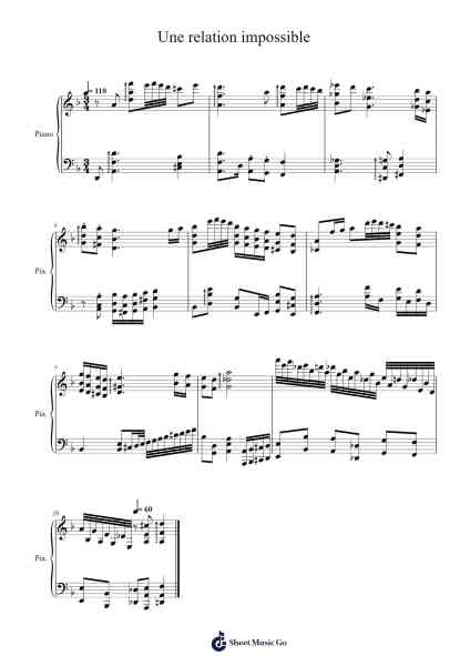 Une relation impossible qui se termine promptement! Sheet Music by Robert Labrosse-Arr.Fowcoln