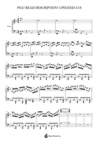 PSA! READ DESCIRPTION! UPDATED 4/18!!! Sheet Music by Rihous Neilvy-Arr.Corrie