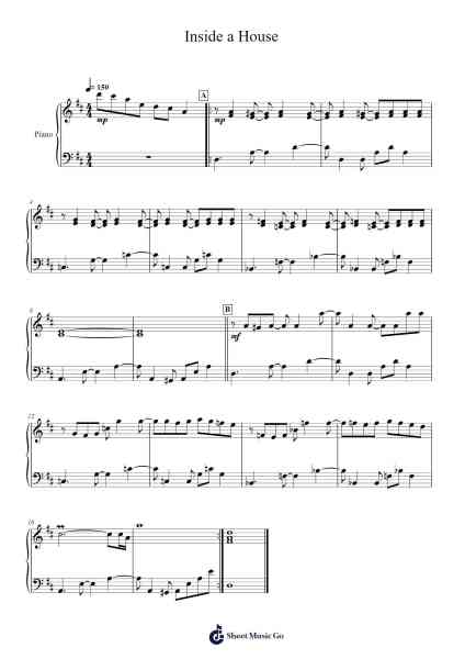 Inside a House Sheet Music by Koji Kondo-Arr.Birdco Osnel