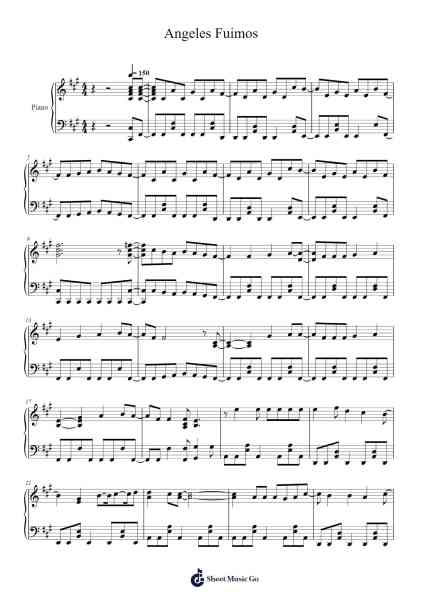 Angeles Fuimos Sheet Music by Boyleze-Arr.Maltzster Colcott