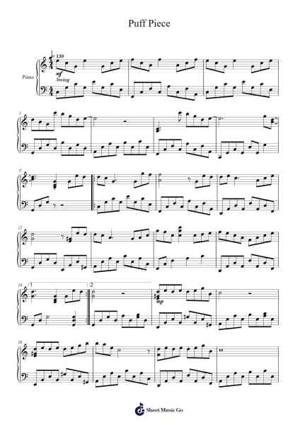 Puff Piece Sheet Music by Campscott Walshhart-Arr.Brucefe Payjim