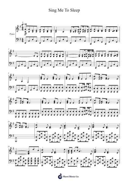 Sing Me To Sleep Sheet Music by Alan Walker-Arr.Haletra Kimstone