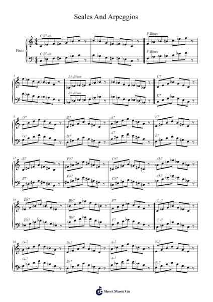 Scales And Arpeggios Sheet Music by undefined-Arr.Ellyle Hunrhys