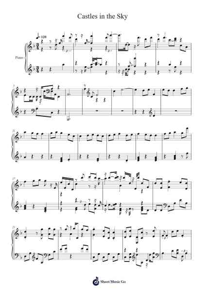 Castles in the Sky Sheet Music by undefined-Arr.Sajoy