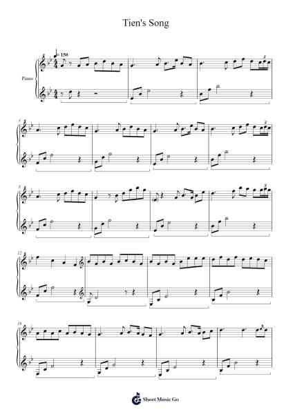 Tien's Song Sheet Music by Michael Jarvis-Arr.Pitnia
