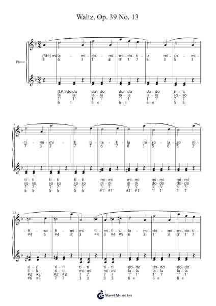 Waltz, Op. 39 No. 13 Sheet Music by Kabalevsky-Arr.Cusnow Noahlis