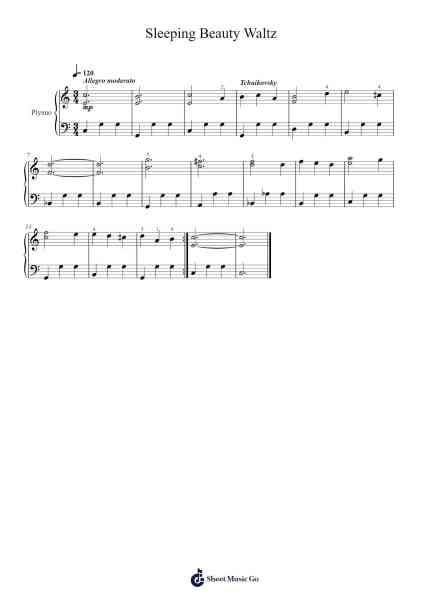 Sleeping Beauty Waltz Sheet Music by Çukurova Müzik Akademi-Arr.Rayward