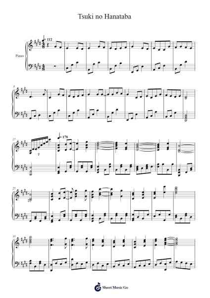 Tsuki no Hanataba Sheet Music by Sayuri-Arr.Dilmos