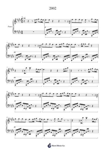 2002 Sheet Music by Anne-Marie-Arr.Stechill Argale