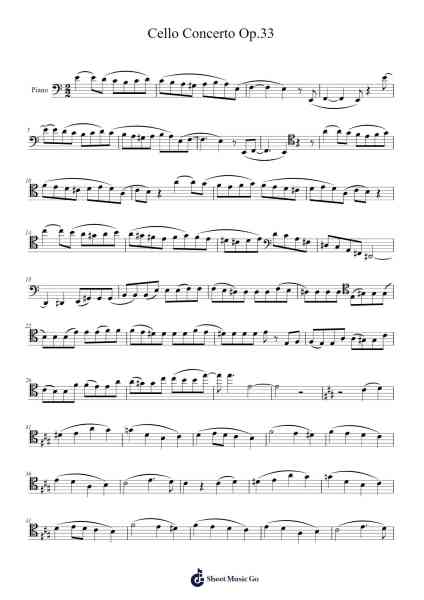 Cello Concerto in B Minor, Op. 33: Excerpt Sheet Music by Camille Saint-Saëns-Arr.Lenshaw