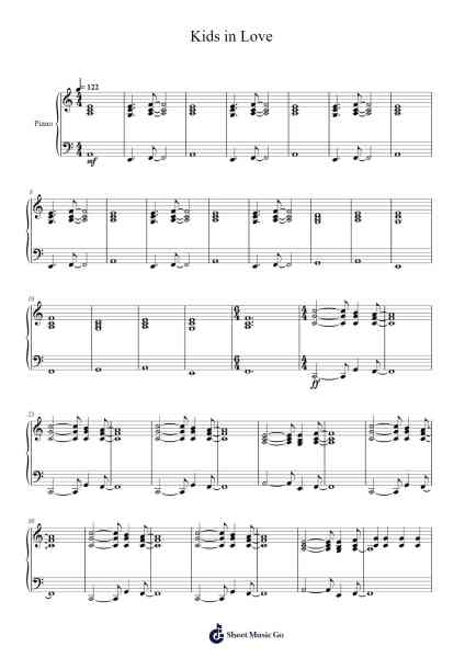 Kids in Love Sheet Music by Pumens Faulkgrant-Arr.Pubey