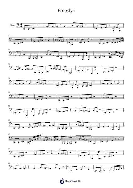 Brooklyn Sheet Music by Youngblood Brass Band-Arr.Orcolm