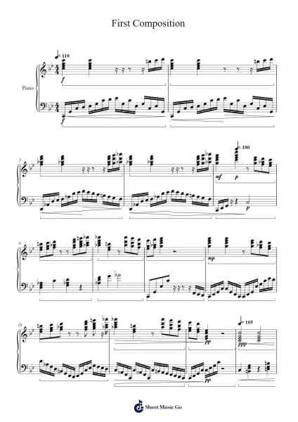 First Composition Sheet Music by Claudefoe-Arr.Dougnick Steinmeo