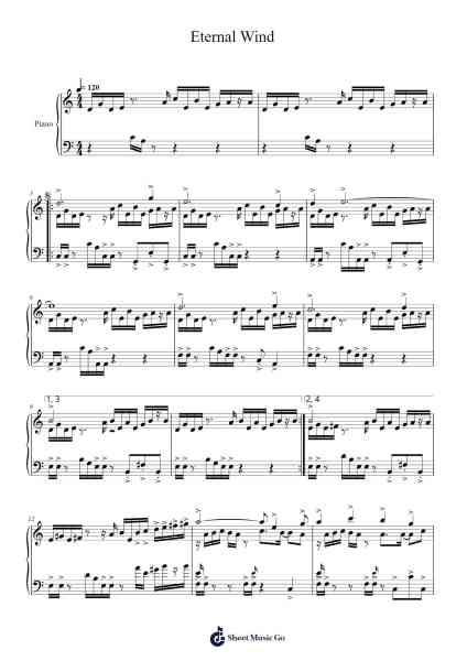 Eternal Wind Sheet Music by Nobuo Uematsu-Arr.Shawloyd