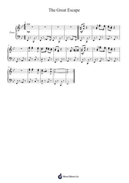 The Great Escape Sheet Music by Vincent-Arr.Olchel