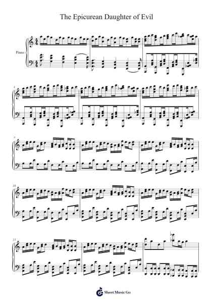 Conchita, The Epicurean Daughter of Evil Sheet Music by akuno-p-Arr.Youngvian