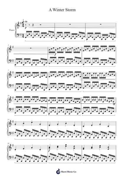 A Winter Storm Sheet Music by Anna Nayah-Arr.Keliot Hicksner