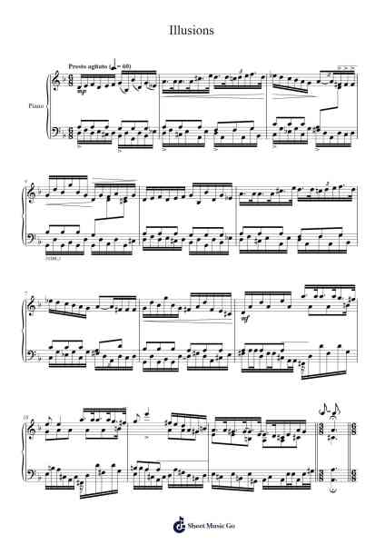 Illusions Sheet Music by Nuno Oliveira-Arr.Joanvieve