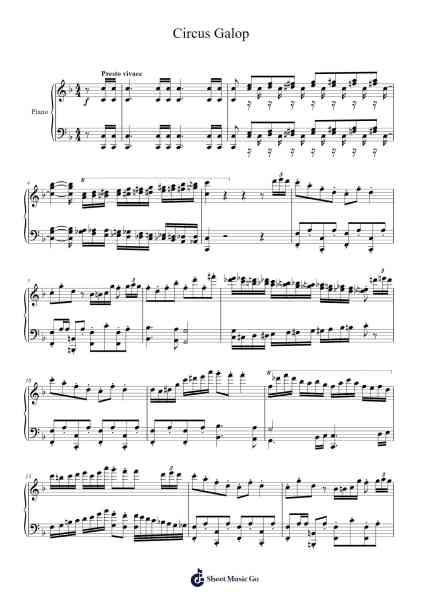 Circus Galop Sheet Music by Marc-André Hamelin-Arr.Thodorece