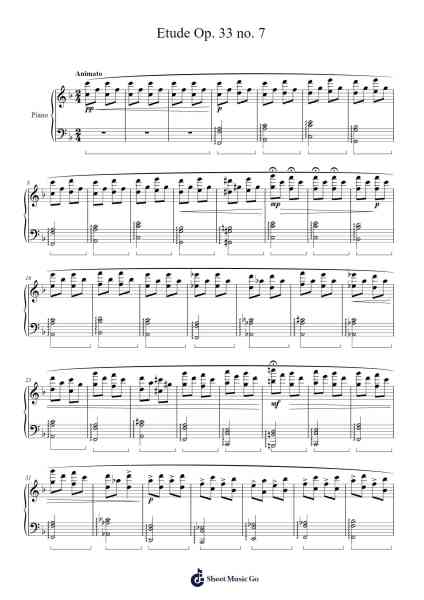 Etude Op. 33 no. 7 Sheet Music by K.H.J-Arr.Birdco Osnel
