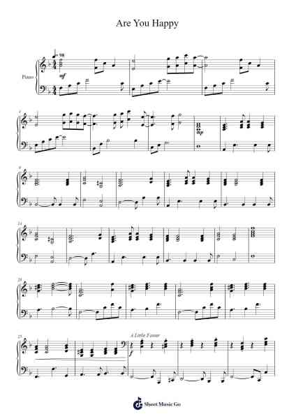 Are You Happy Sheet Music by Bo Burnham-Arr.Keatssoll