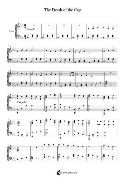 The Death of the Cog Sheet Music by Jatiane-Arr.Crodre Kipqe