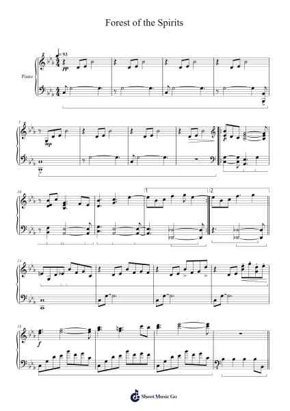 Forest of the Spirits Sheet Music by undefined-Arr.Hobbaird Birdsibyl