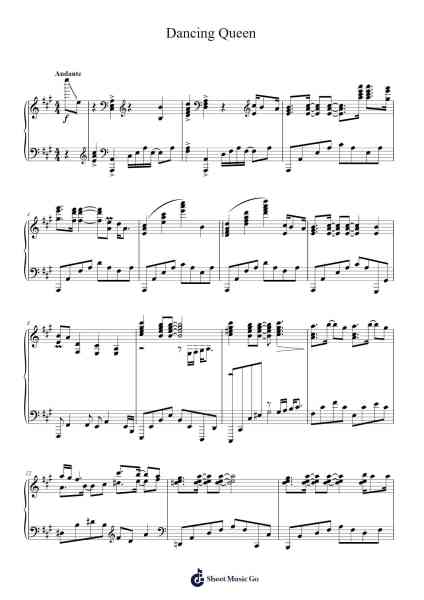 Dancing Queen Sheet Music by ABBA-Arr.Minmeg Bobfax