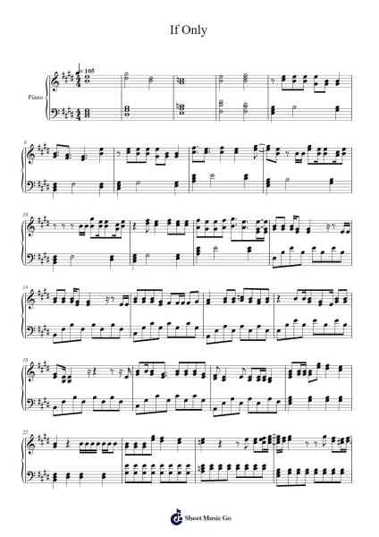 If Only Sheet Music by undefined-Arr.Jonric