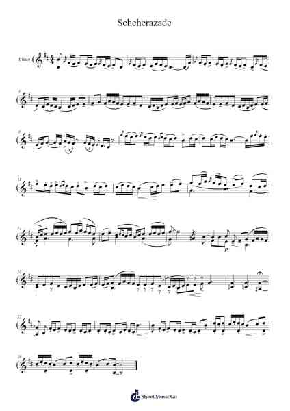 Scheherazade, Op. 35 Sheet Music by Wyatt Galarneau-Arr.Simpbrown