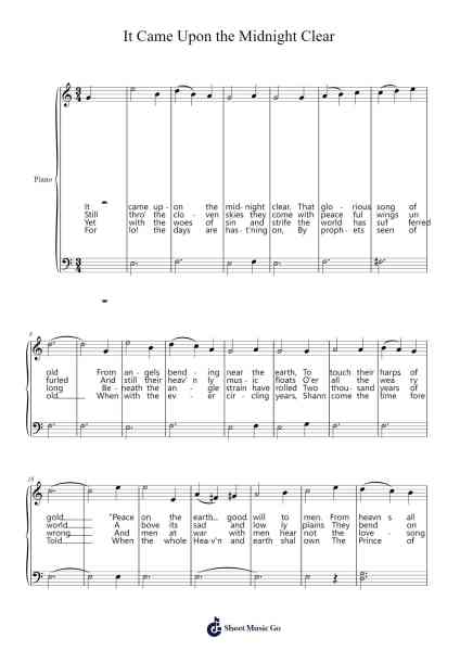 It Came Upon the Midnight Clear Sheet Music by undefined-Arr.Chestom
