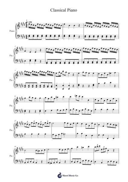 Classical Piano Sheet Music by undefined-Arr.Keatsshua Beareade