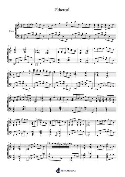 Ethereal Sheet Music by Fieldkuk Leifqy-Arr.Poundpe