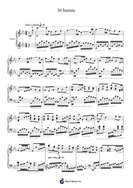 36 battute Sheet Music by undefined-Arr.Attmen Keycie