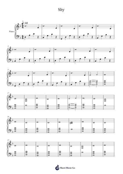 Shy Sheet Music by Sonata Arctica-Arr.Osworth Gosca