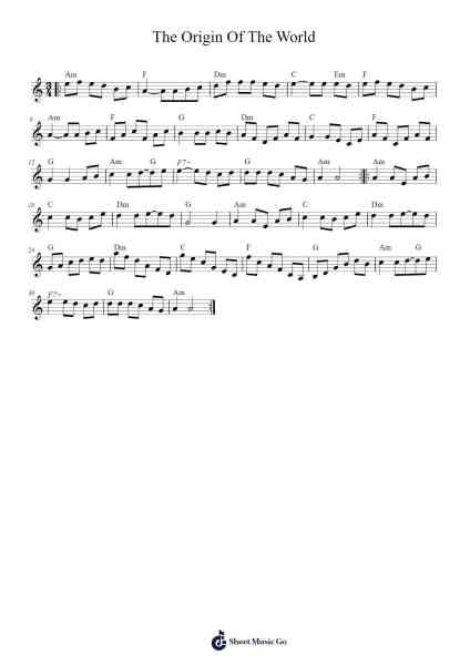 The Origin Of The World Sheet Music by undefined-Arr.Asdict